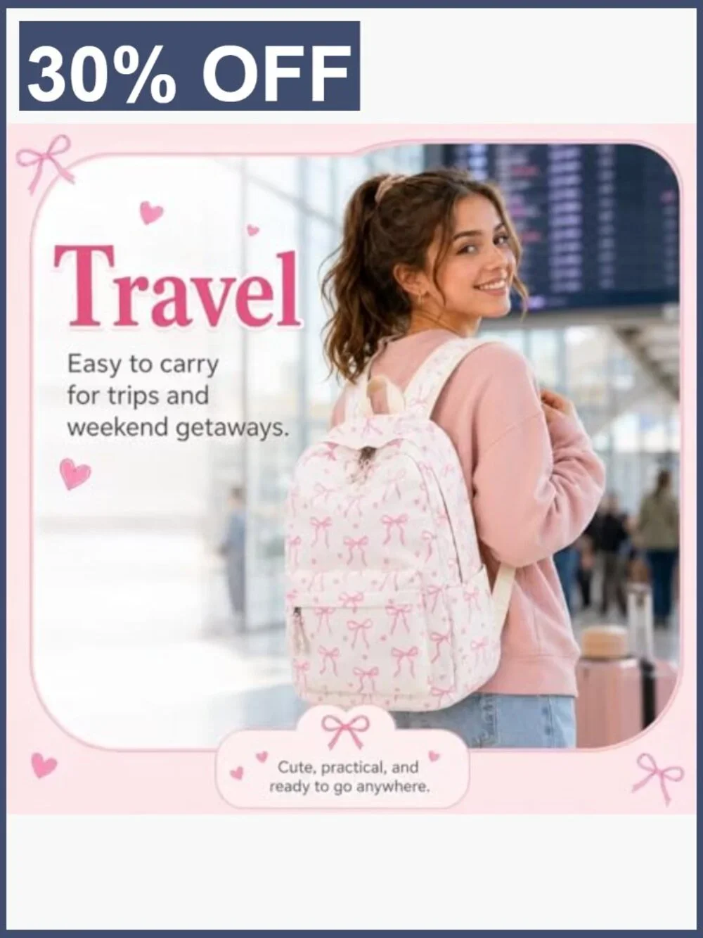 Girls Backpack School Laptop Bookbag Elementary Middle College Women Daypack